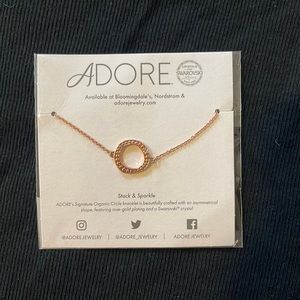 ADORE Organic Circle Bracelet with Swarovski Crystal